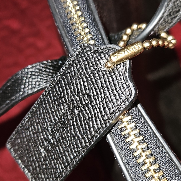 Coach Black Leather Tote Bag - Picture 11 of 11